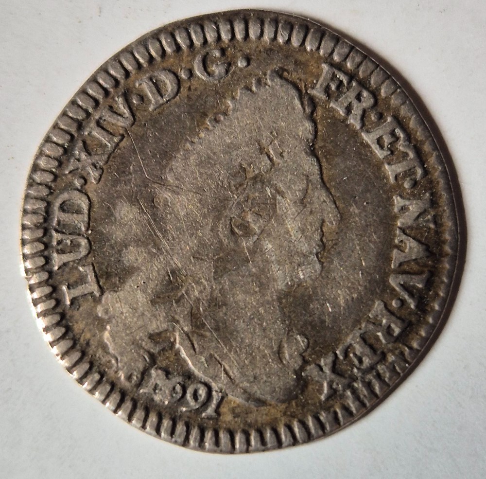 4 sols 1691 dijon monnaies europe medievale a france royales 4 sols 1691 dijon