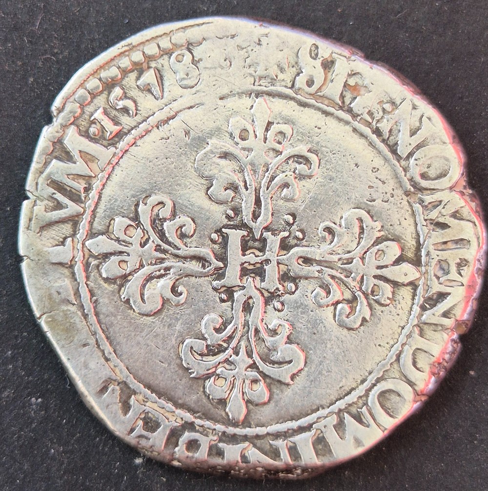 monnaies europe medievale france royales franc 1578 dijon