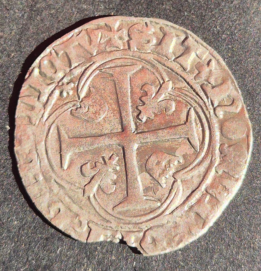 Blanc a la couronne louis xi dijon monnaies europe medievale france royales blanc a la couronne louis xi dijon