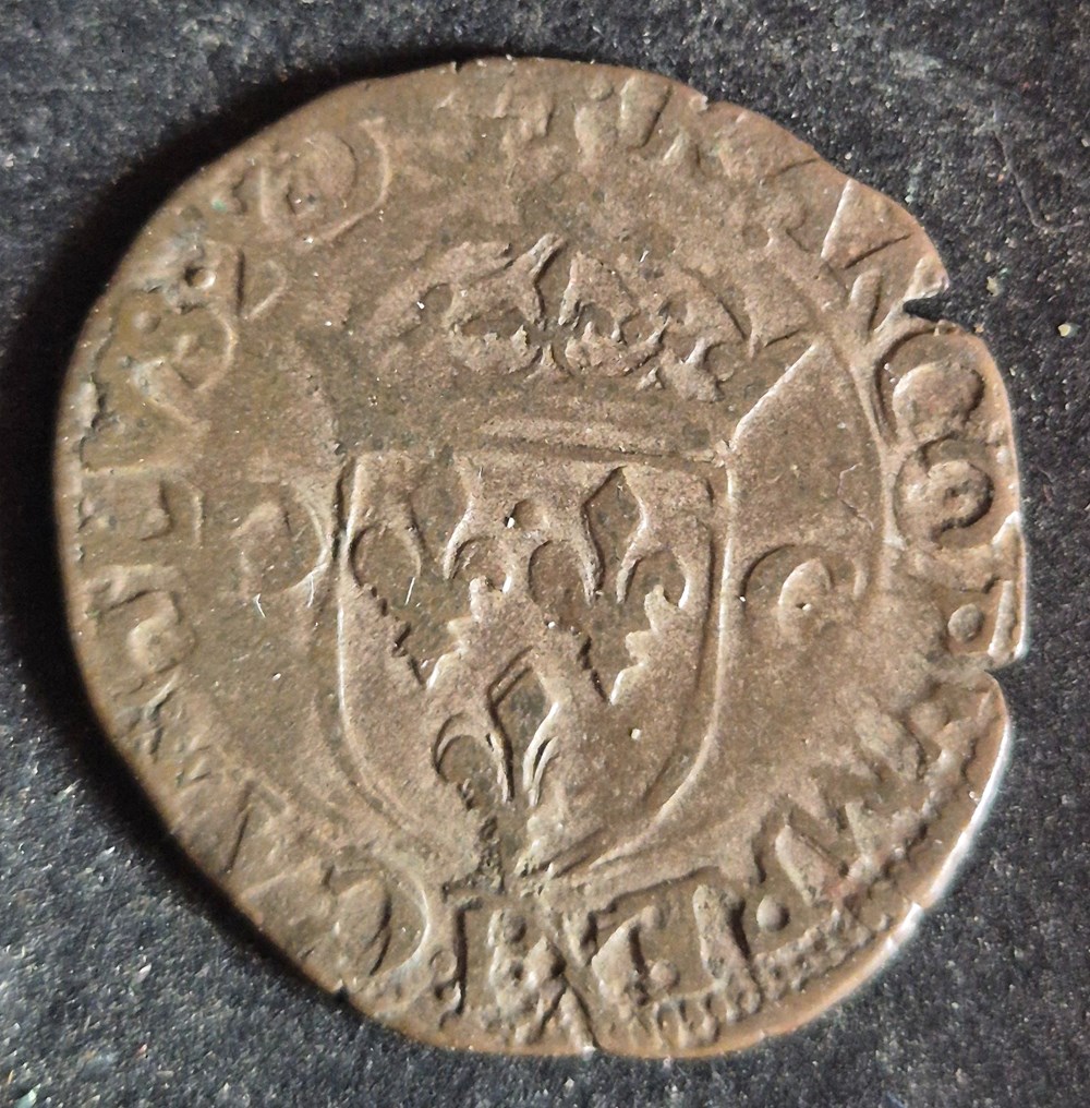 monnaies europe medievale france royales douzain charles x 1593 dijon