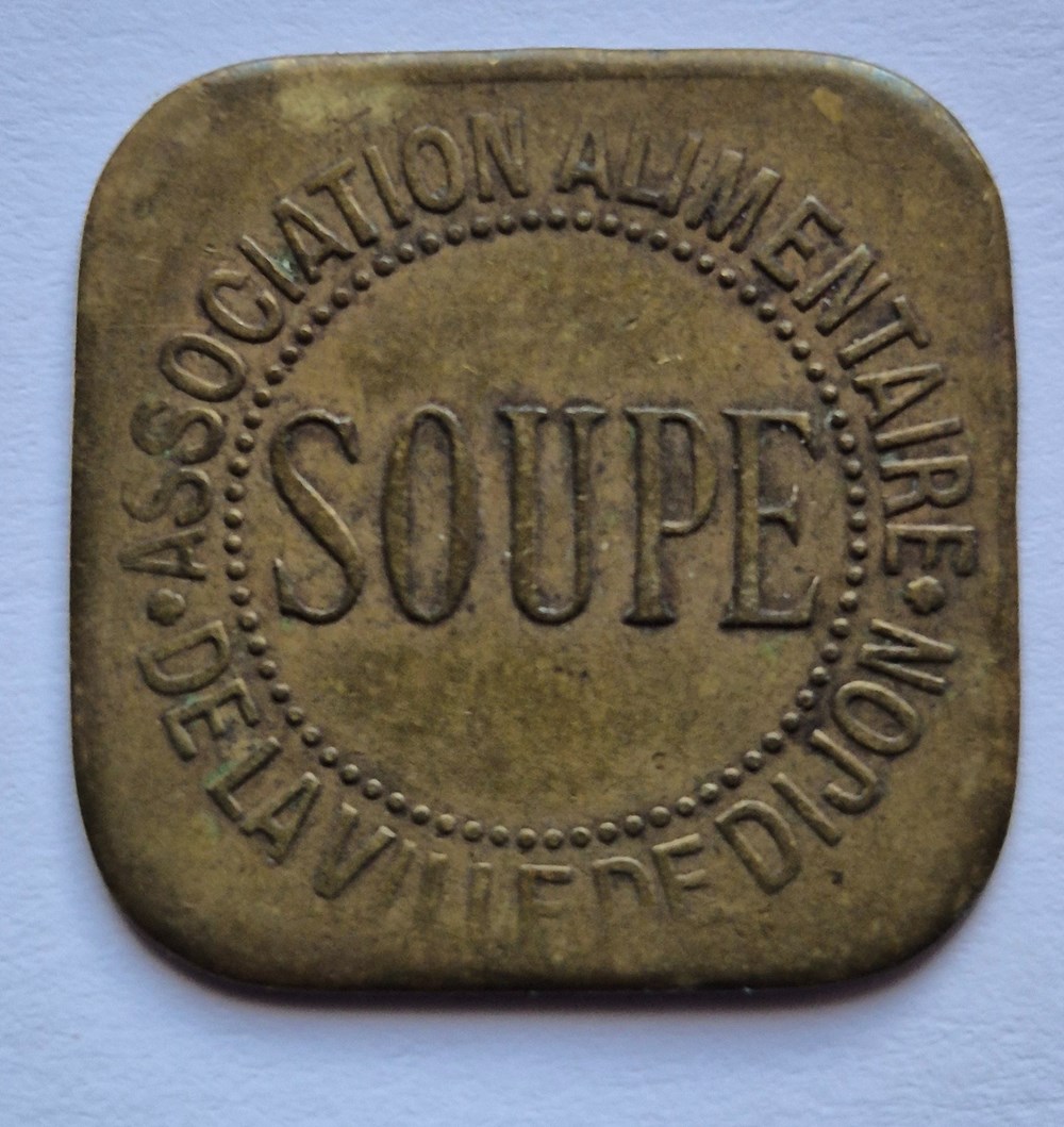 monnaies monde france jeton association alimentaire de la ville de dijon soupe