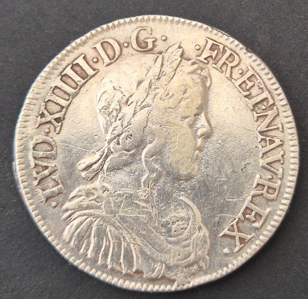 monnaies europe medievale a france royales demi ecu 1655 dijon