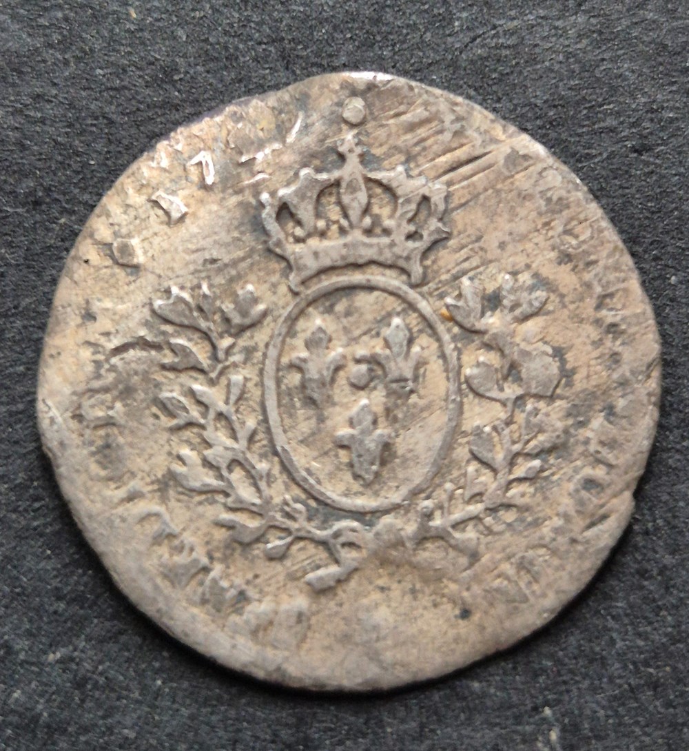 monnaies europe medievale a france royales vingtieme d ecu 1749 dijon
