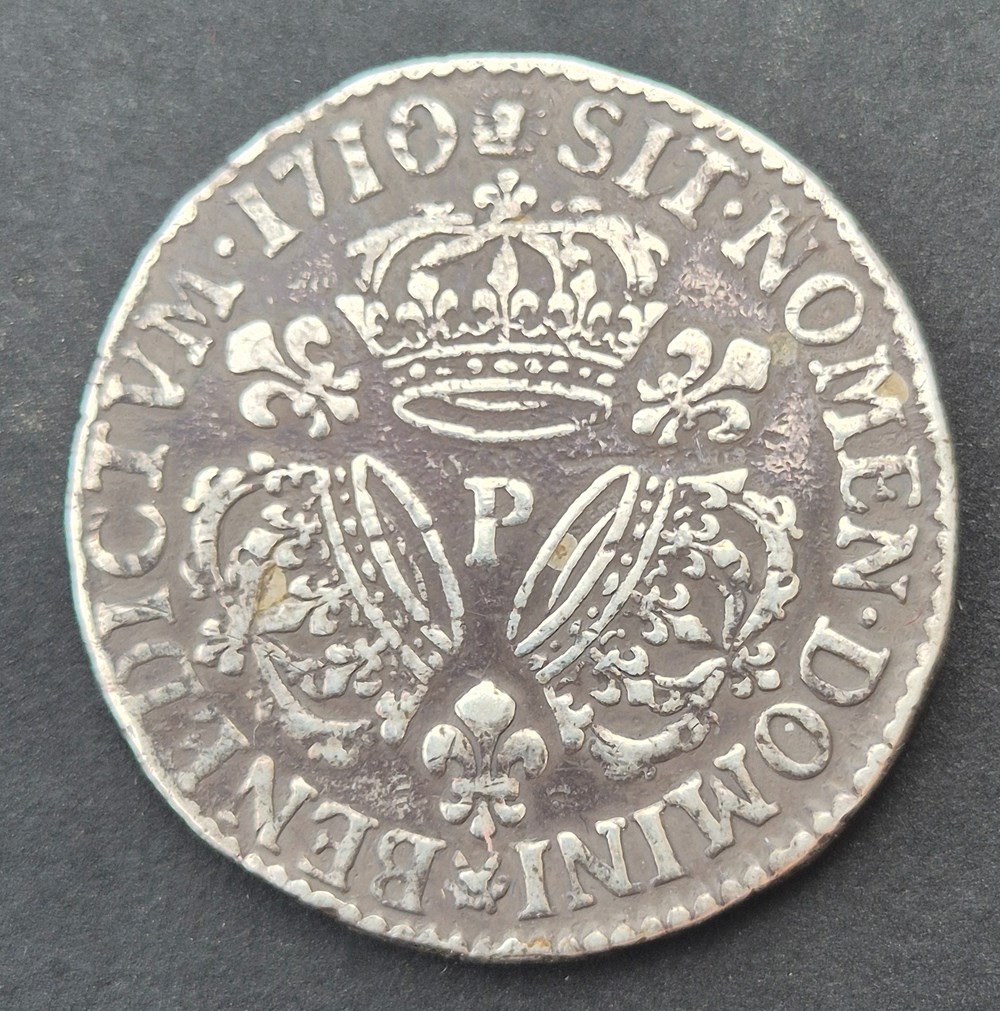 monnaies europe medievale a france royales demi ecu 1710 dijon