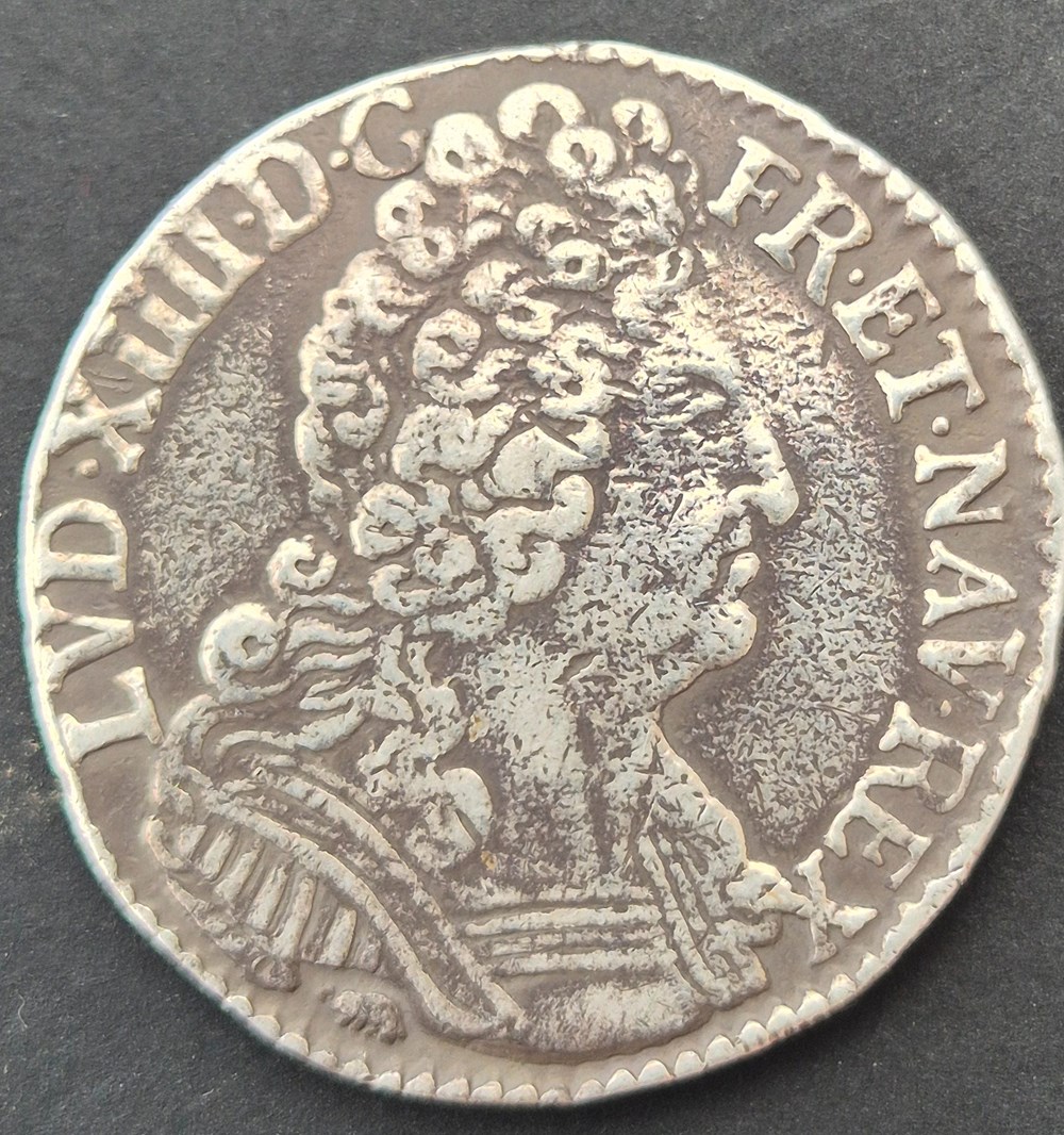 monnaies europe medievale a france royales demi ecu 1710 dijon