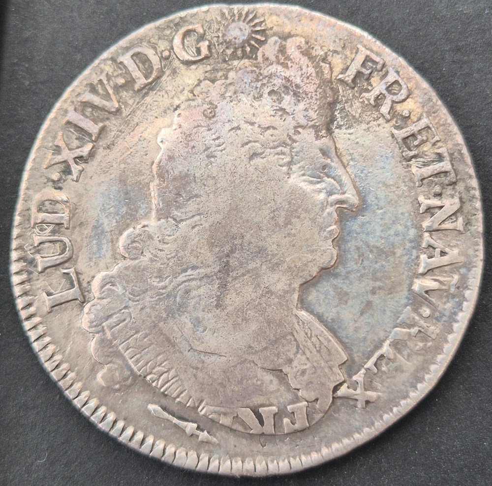 monnaies europe medievale a france royales demi ecu 1693 dijon