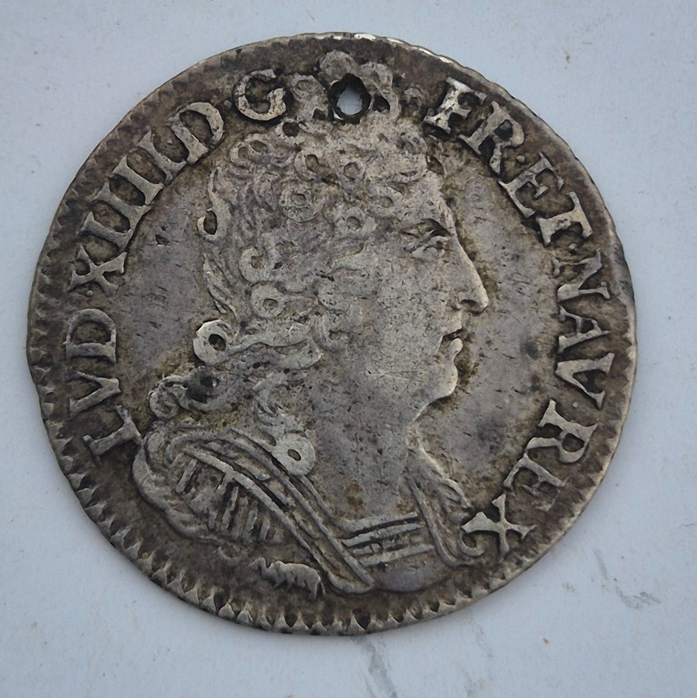1/10 eme d ecu louis xiv 1711 dijon monnaies europe medievale a france royales 1 10 eme d ecu louis xiv 1711 dijon