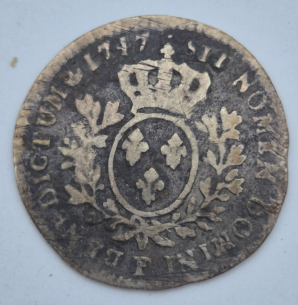monnaies europe medievale a france royales 1 10 eme d ecu louis xv 1747 dijon