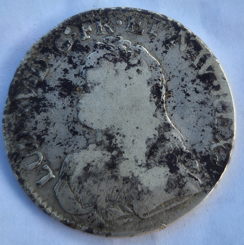 Ecu de louis XV 1727 P dijon monnaies europe medievale a france royales ecu de louis xv 1727 p dijon