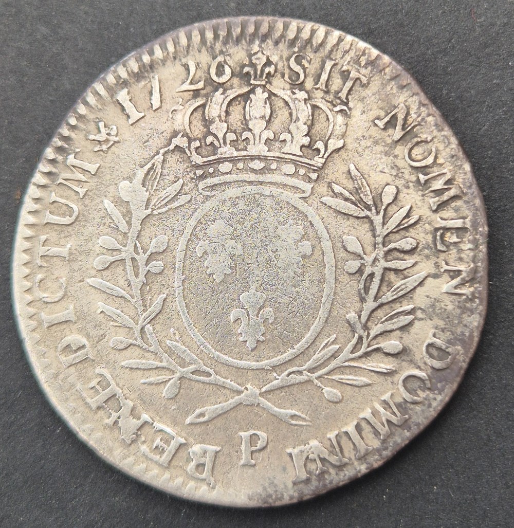 monnaies europe medievale a france royales demi ecu 1726 dijon