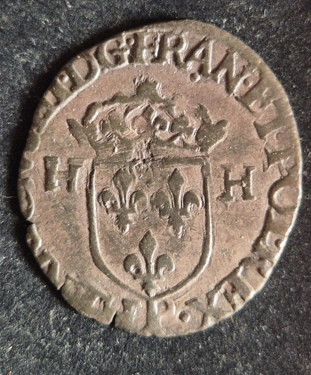 monnaies europe medievale france royales douzain henri iii 1587 dijon