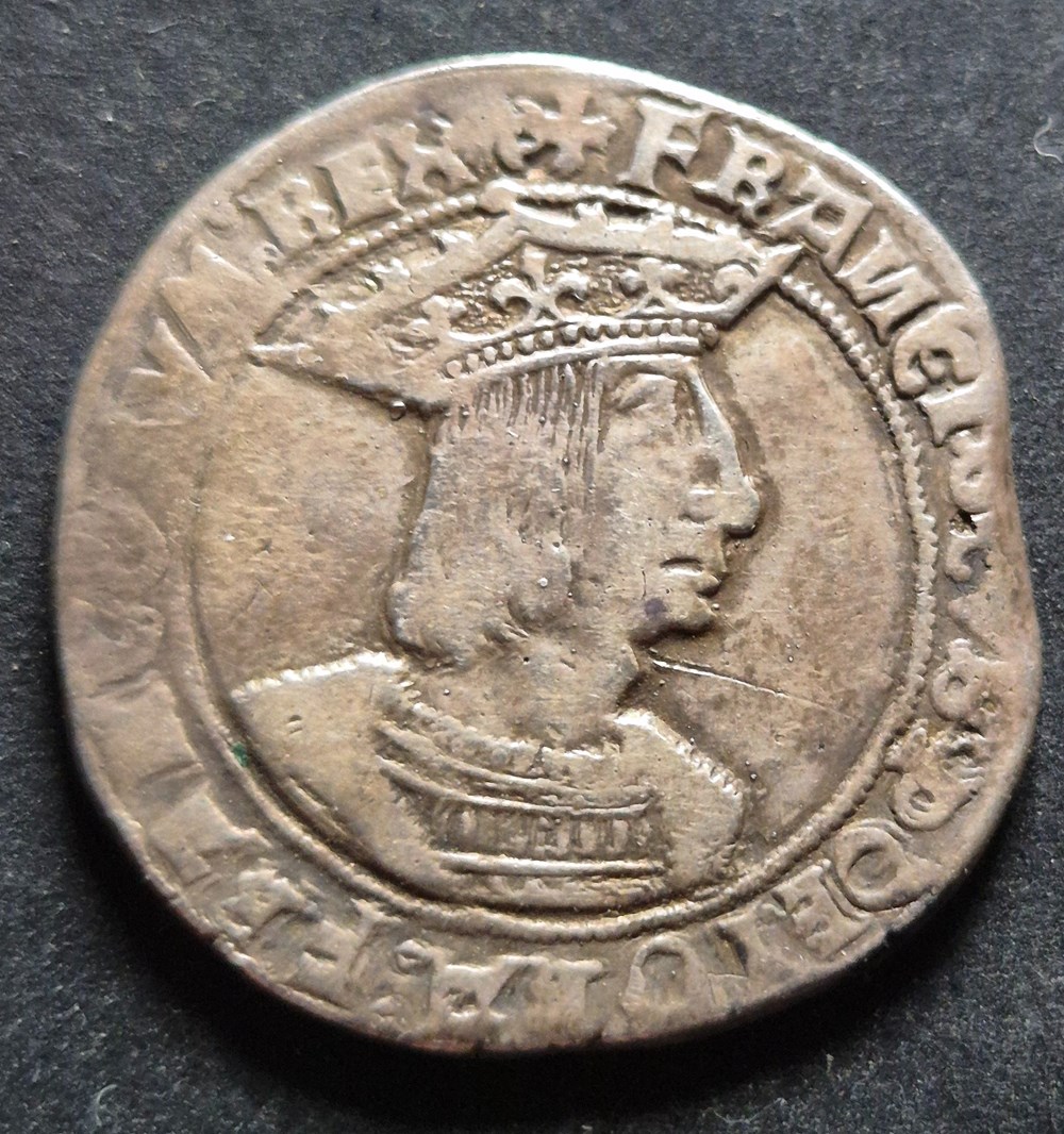 Teston 13 eme type François 1 er dijon monnaies europe medievale france royales teston 13 eme type francois 1 er dijon