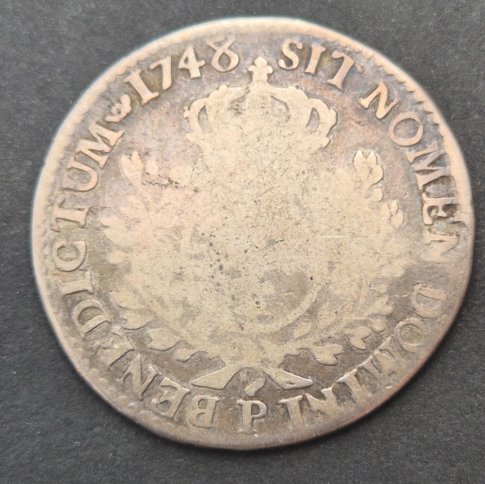 monnaies europe medievale a france royales demi ecu 1748 dijon