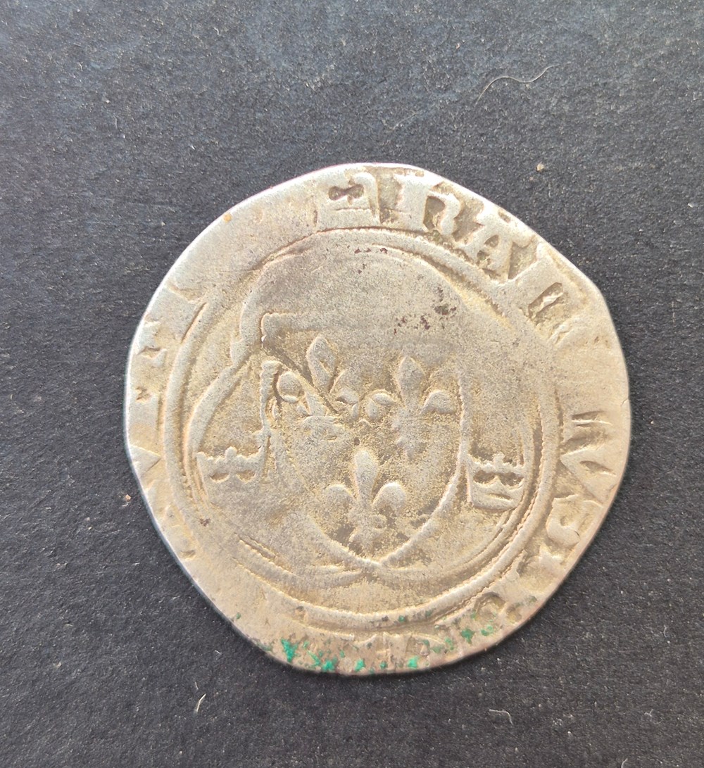 monnaies europe medievale france royales blanc aux briquet charles vii 1er type