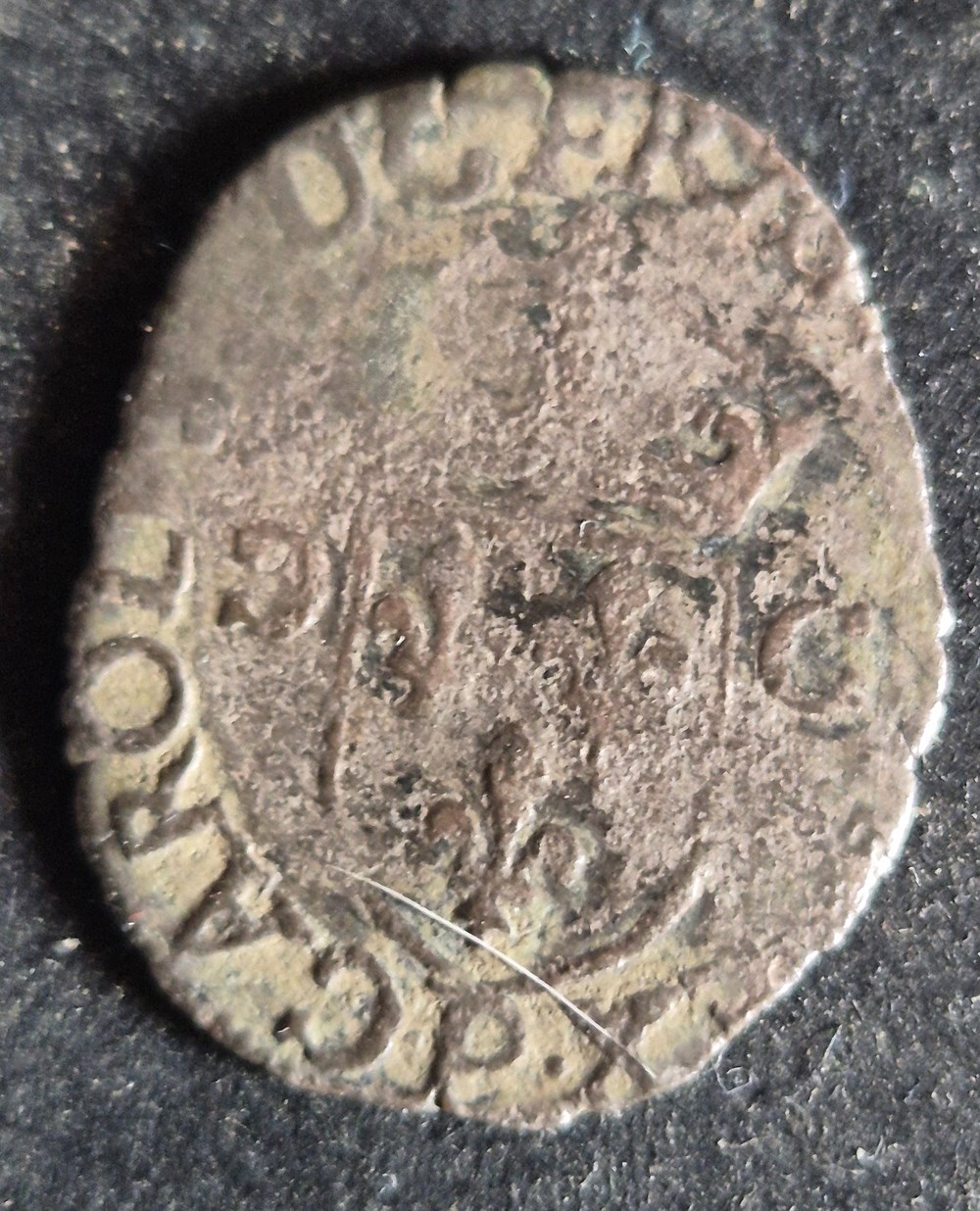 monnaies europe medievale france royales douzain charles x 1594 dijon