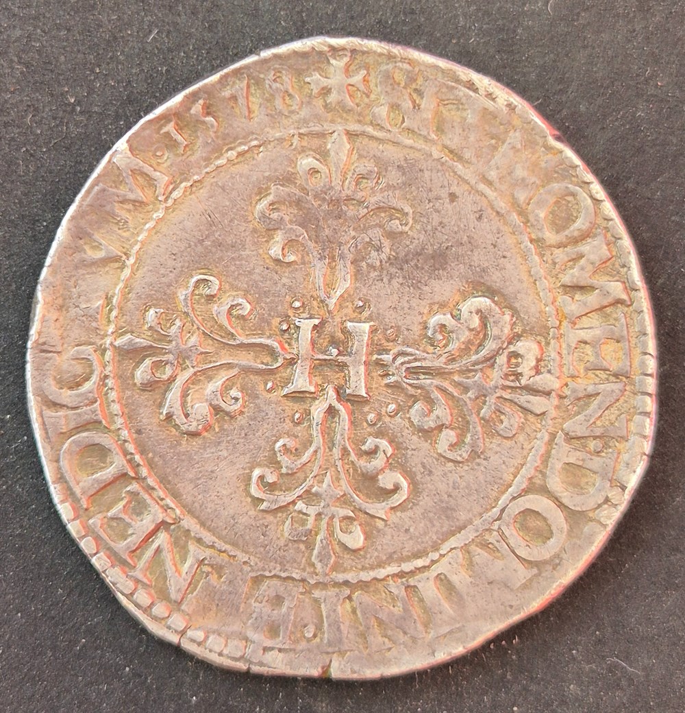 monnaies europe medievale france royales franc 1578 dijon