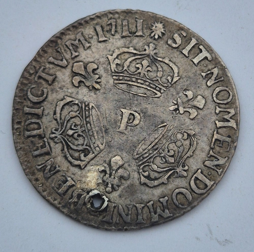 1/10 eme d ecu louis xiv 1711 dijon monnaies europe medievale a france royales 1 10 eme d ecu louis xiv 1711 dijon
