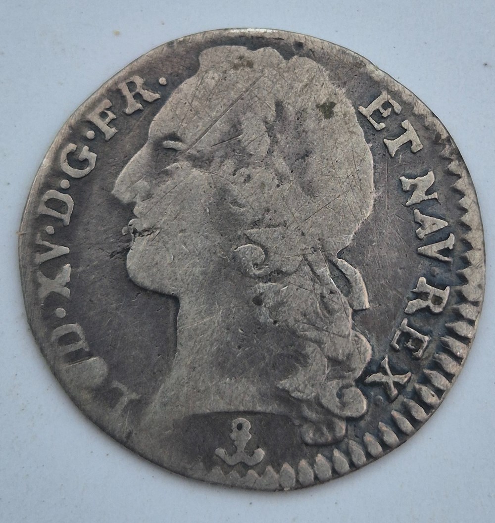 monnaies europe medievale a france royales 1 10 eme d ecu louis xv 1756 dijon