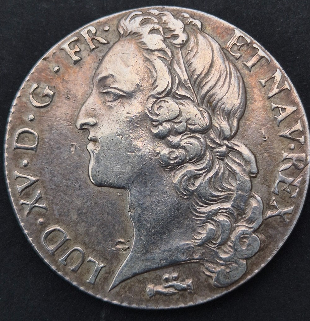 monnaies europe medievale a france royales demi ecu 1767 sur 1761 dijon