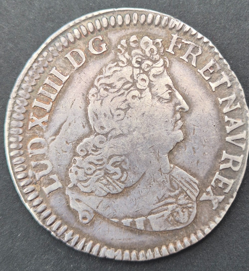 monnaies europe medievale a france royales demi ecu 1704 dijon