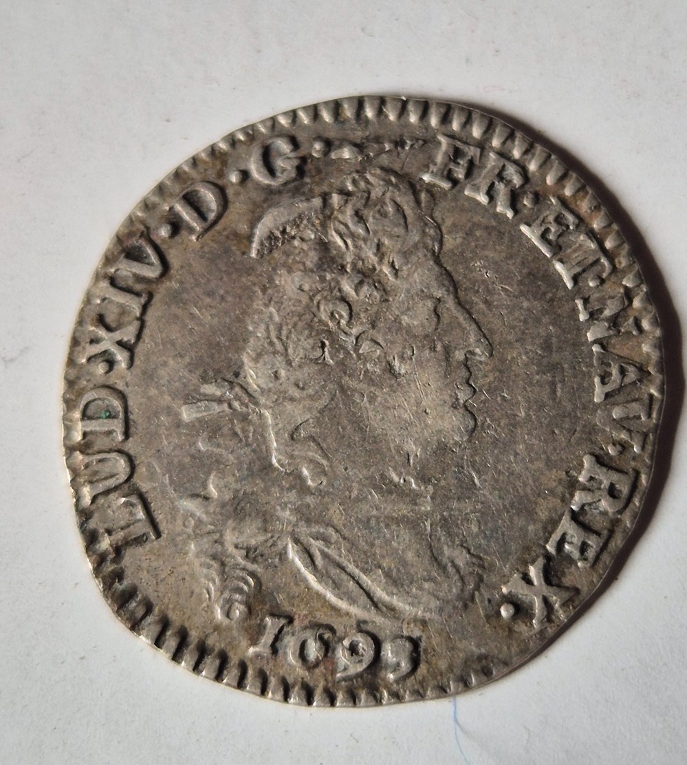 monnaies europe medievale a france royales 4 sols 1695 dijon