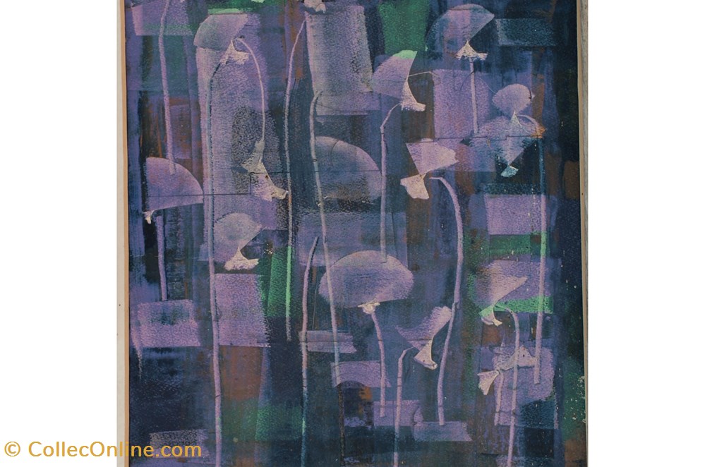 Pétales mauves art antiquites peintures dessins petales mauves