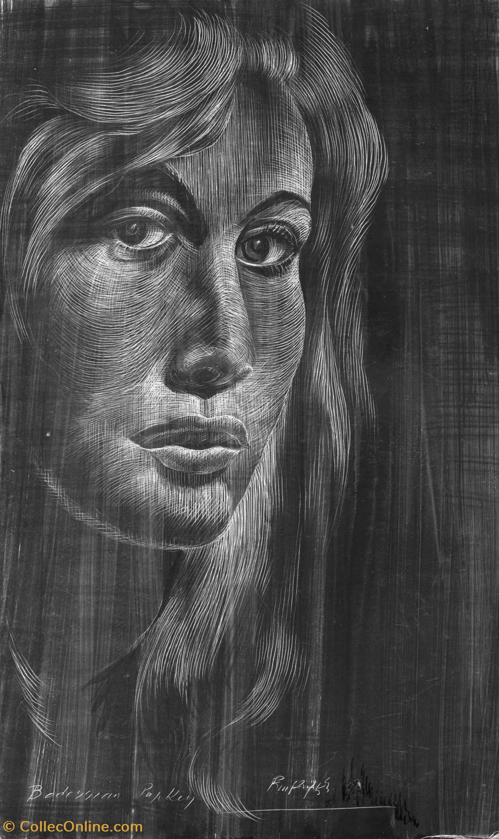 Brigitte / Début 1960 art antiquites estampes gravures brigitte debut 1960