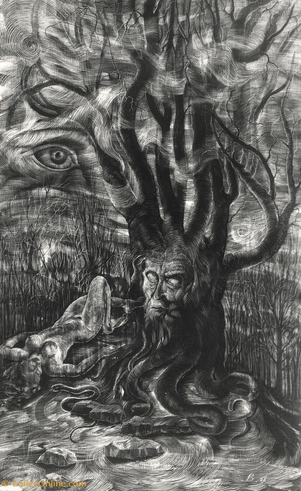 L'arbre des songes / 1958 art antiquites estampes gravures l arbre des songes 1958