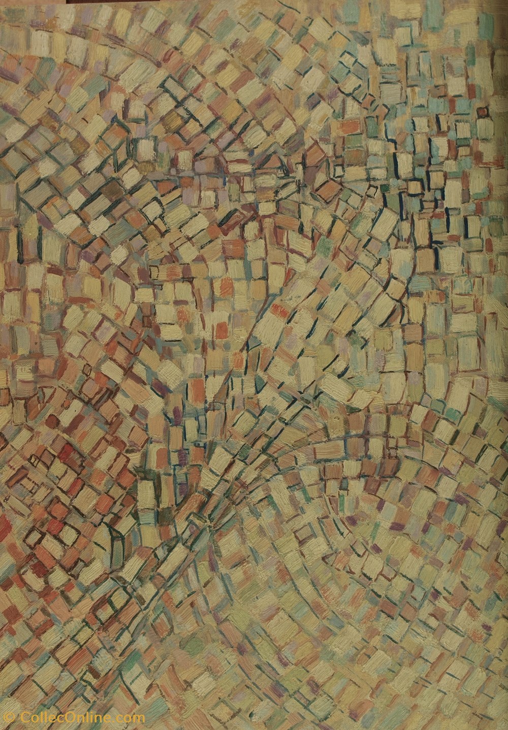 art antiquites variation de pointillisme 1962