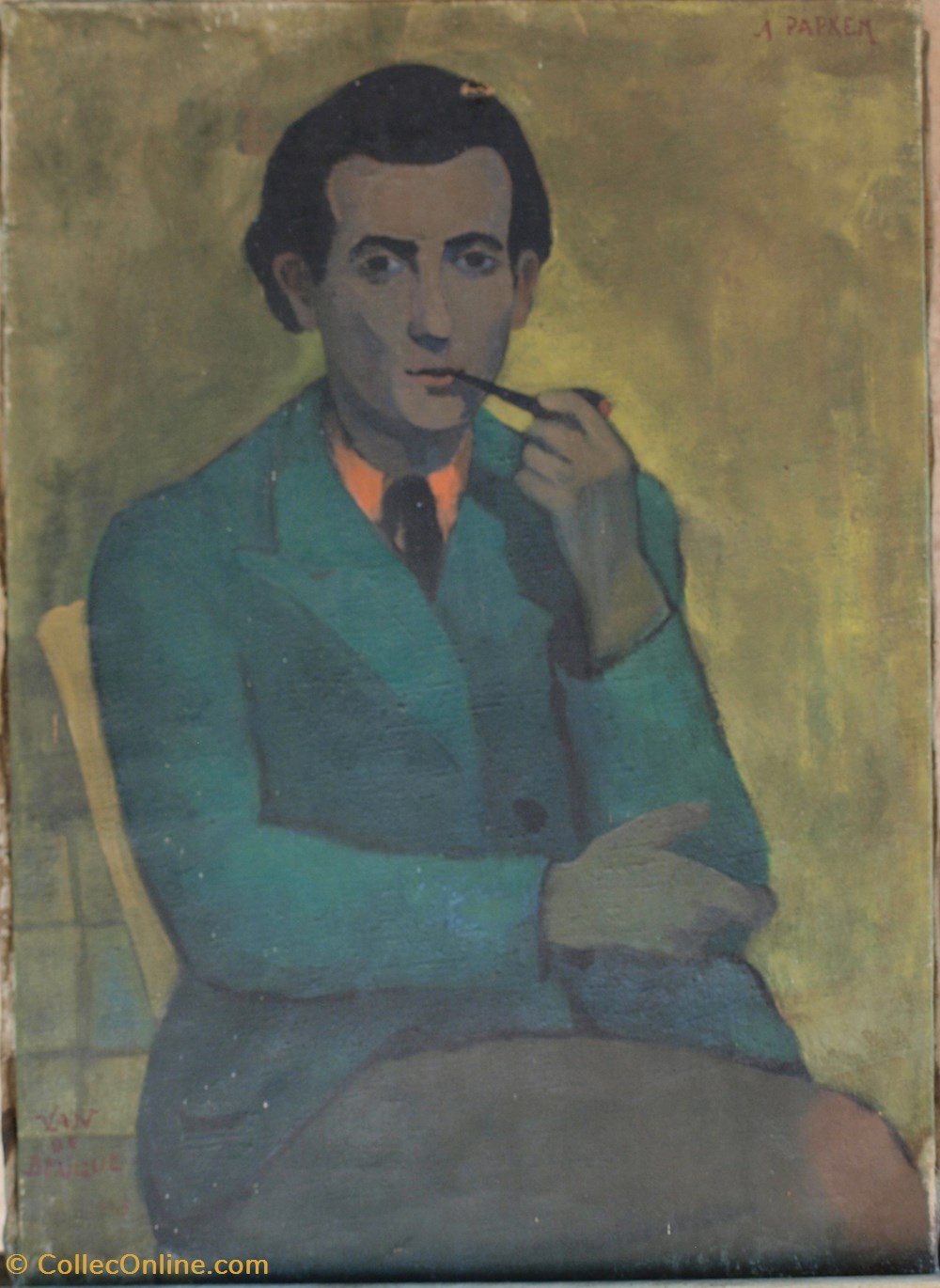art antiquites peintures dessins papken en 1943 par van de beuque