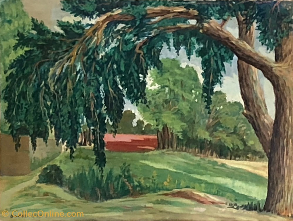 art antiquites peintures dessins rouge