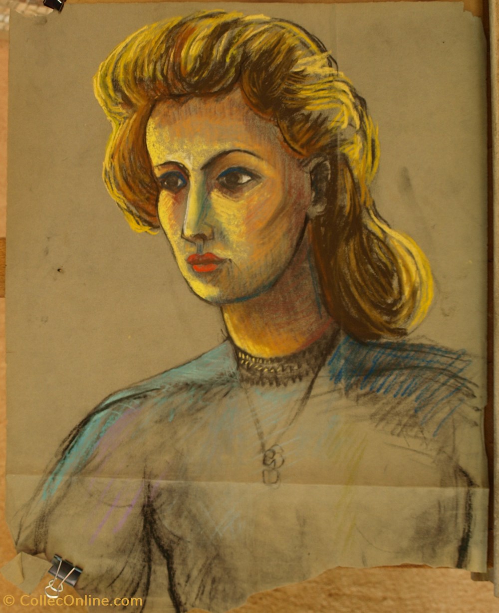Portrait art antiquites peintures dessins portrait