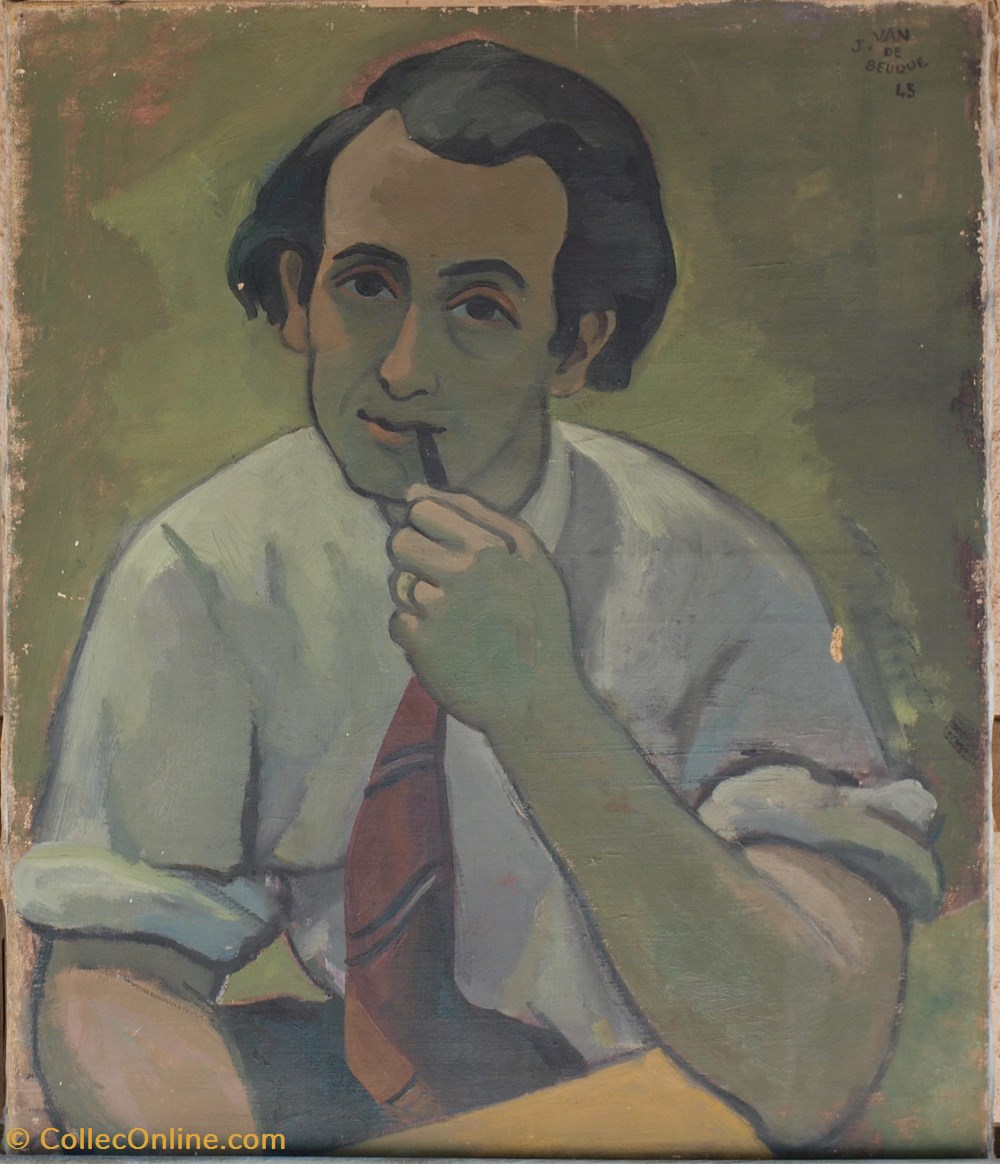 art antiquites peintures dessins papken en 1945 par van de beuque