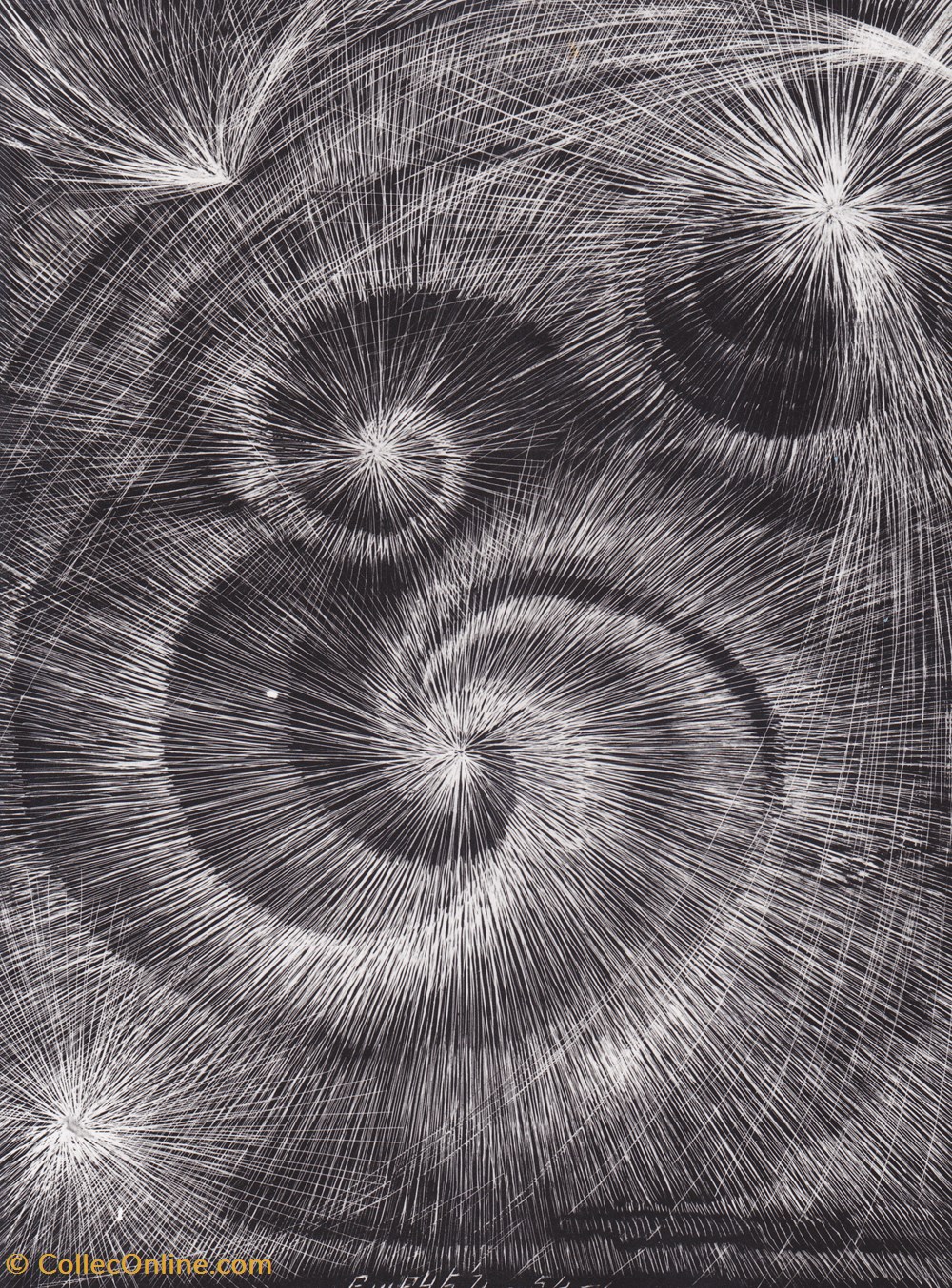 Spirales / 1954 art antiquites estampes gravures spirales 1954