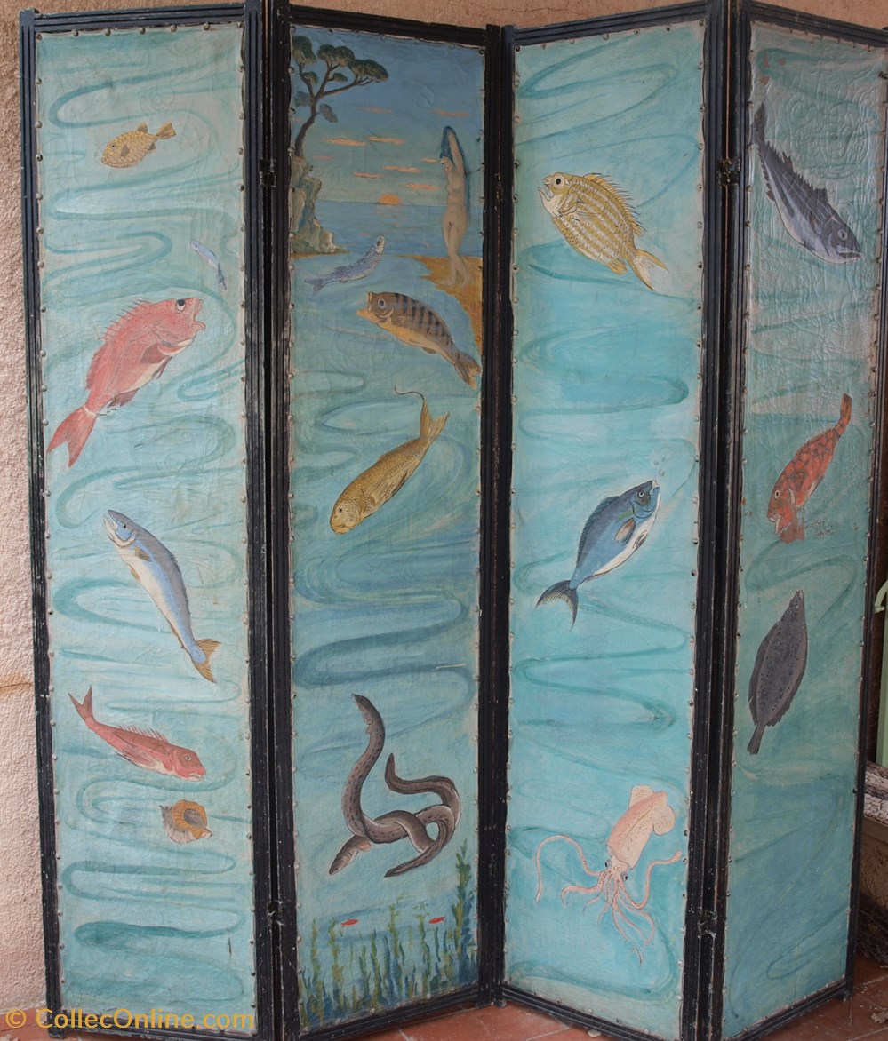 art antiquites peintures dessins paravent atelier montparnasse 1939