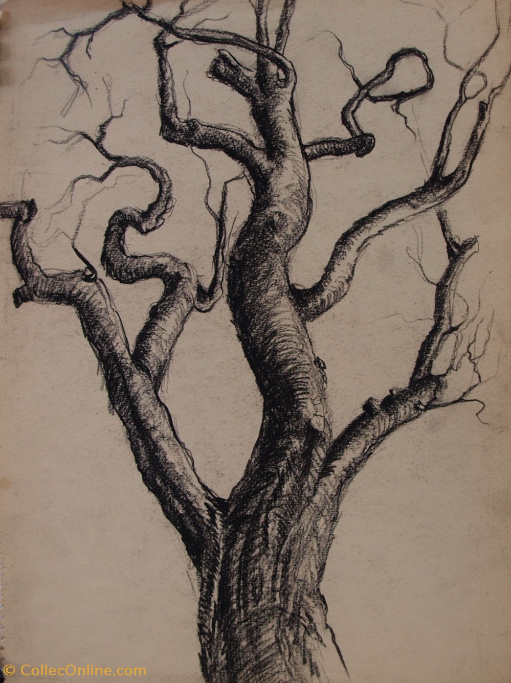 art antiquites peintures dessins arbre mort en mouvements annees 1970