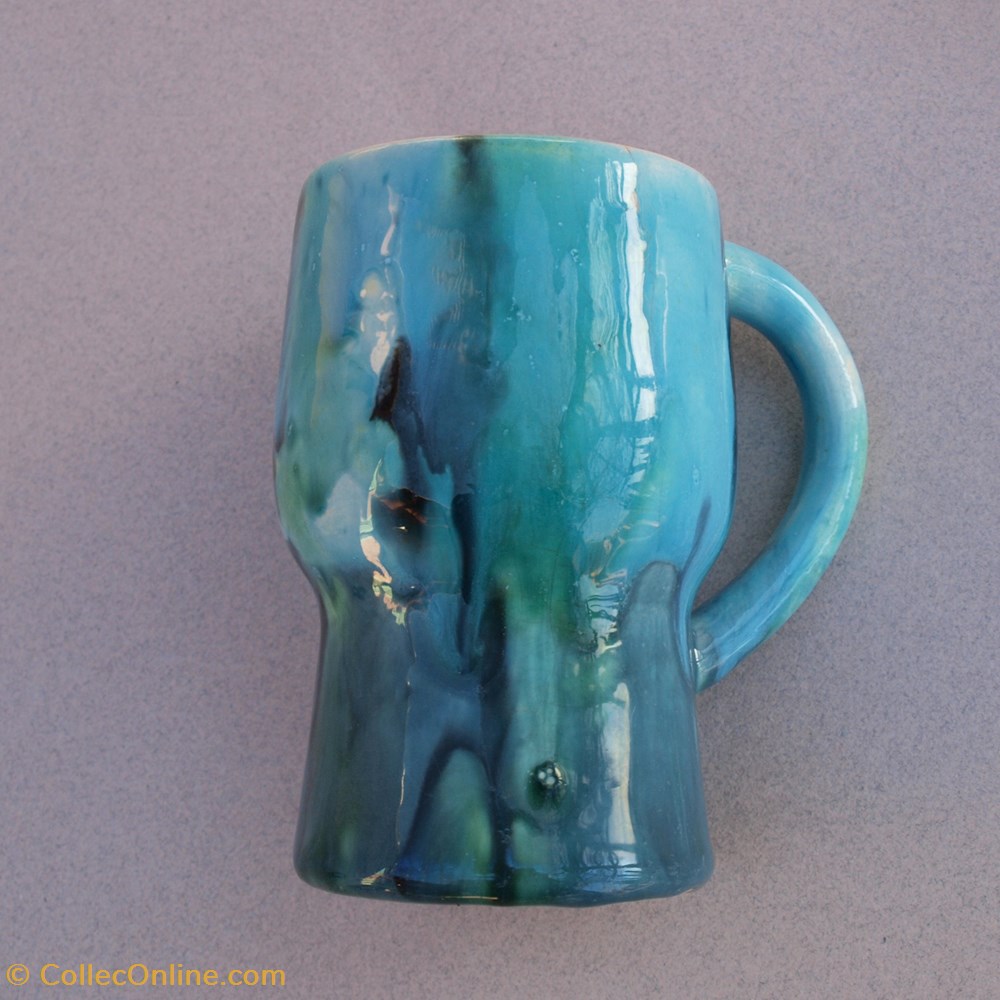 Mazagran vert art antiquites ceramiques poteries mazagran vert