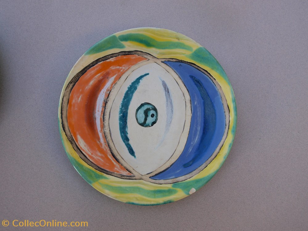 Assiette art antiquites ceramiques poteries assiette