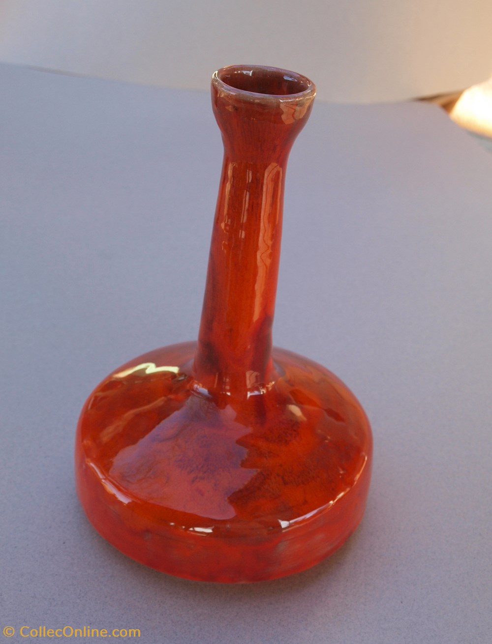 art antiquites ceramiques poteries vase rouge