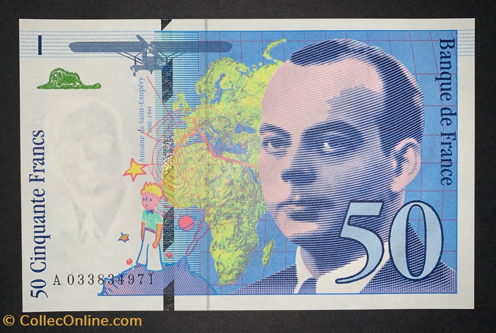 F.73.04 50 Francs Saint-Exupéry 1997 A.033834971 billets europe france f 73 04 50 francs saint exupery 1997 a 033834971