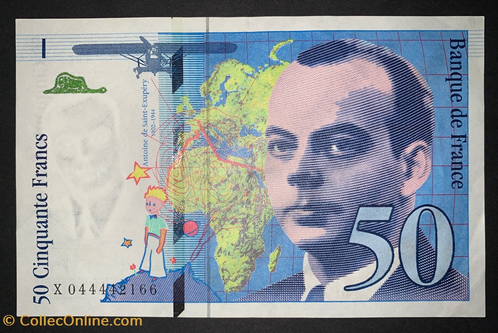 F.73.04 50 Francs Saint-Exupéry 1997 X.044442166 billets europe france f 73 04 50 francs saint exupery 1997 x 044442166