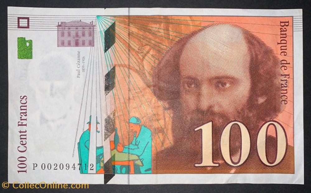 F.74.01 100 Francs Cézanne 1997 P.002094712 billets europe france f 74 01 100 francs cezanne 1997 p 002094712