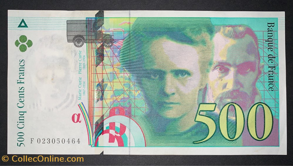 F.76.01 500 Francs Curie 1994 F.023050464 billets europe france f 76 01 500 francs curie 1994 f 023050464