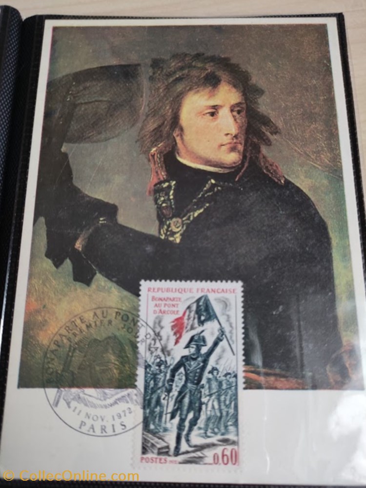 Timbres et cartes 1972 sur Napoléon 2 timbres et cartes 1972 sur napoleon