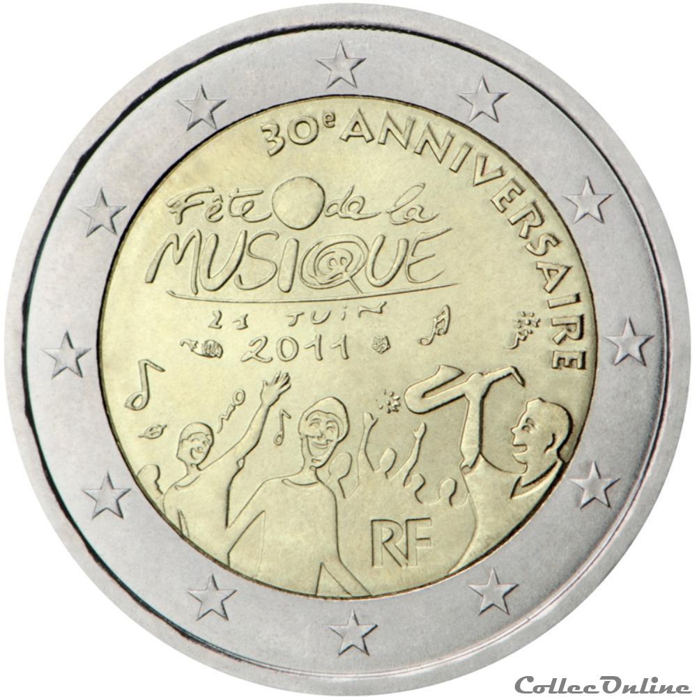 monnaie euro france 30e anniversaire de la fete de la musique