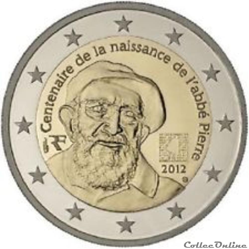 centenaire de la naissance de l'abbé peirre monnaie euro belgique centenaire de la naissance de abbe peirre