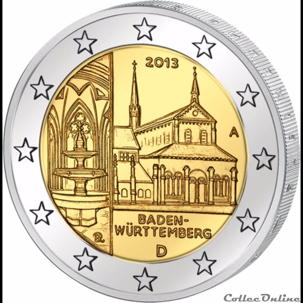 monnaie euro allemagne bade wurttemberg monastere de maulbronn