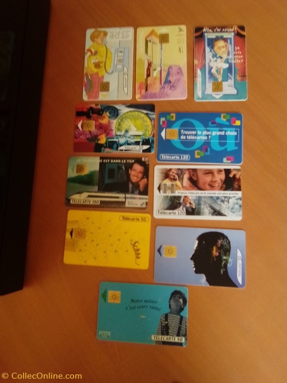 Collection cartes téléphoniques 3 divers telecartes collection cartes telephoniques