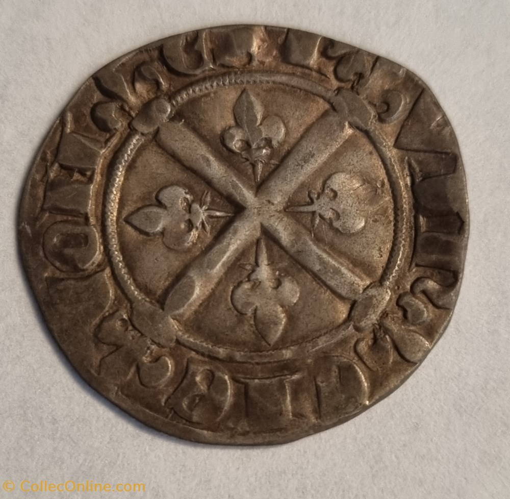 COMTÉ DE PROVENCE - ROBERT D'ANJOU Sol coronat ou quaternial monnaies comte de provence robert anjou sol coronat ou quaternial