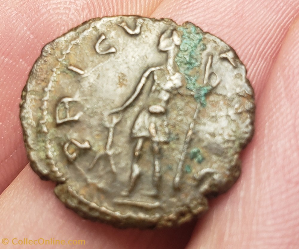 Antoninien de Tetricus II fautée. monnaies antiquite av jc ap autres antiques antoninien de tetricus ii fautee